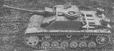 Sturmgeschtz III (StuG III) - German Assault Artillery (U.S. WWII Intelligence Bulletin, December 1944)