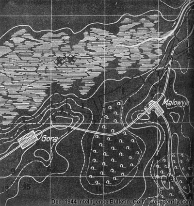 Map - German Assault Artillery (U.S. WWII Intelligence Bulletin, December 1944)