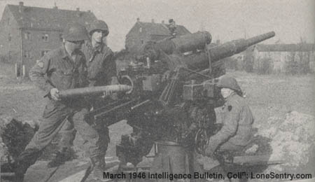 [German 88 being used by U.S. troops.]