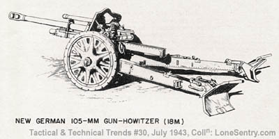 [New German 105-mm Gun-Howitzer (18M), WWII artillery]