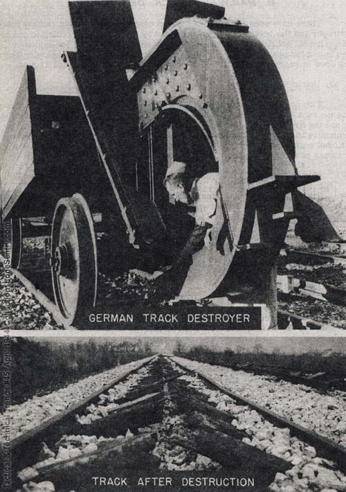 [German Track Destroyer; Track after Destruction]