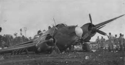 bomber crew landing with one wheel