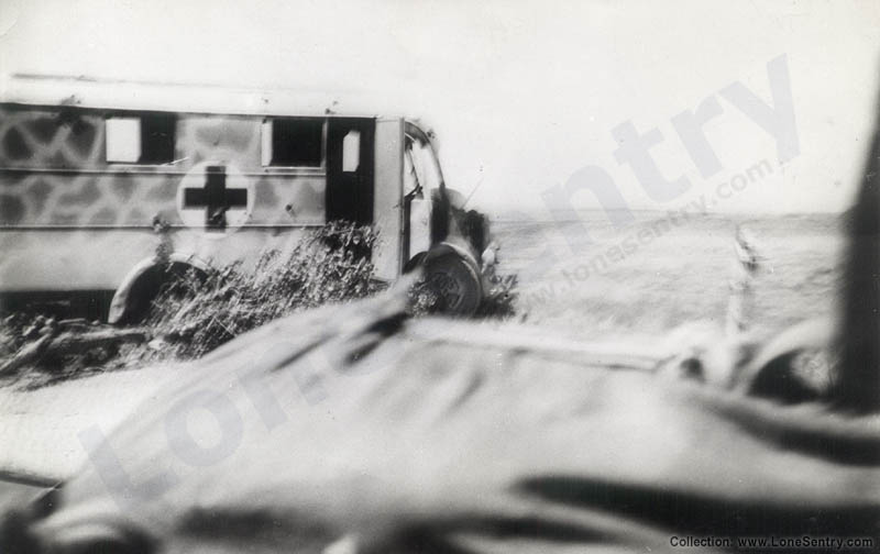[Destroyed Ambulance in Italy]
