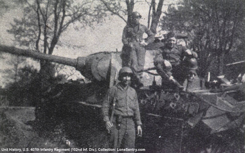 [German Panther Tank captured by U.S. Army]