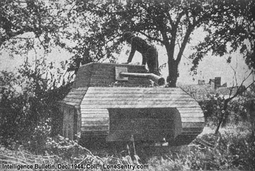 [Dummy German Panther Tank in France, 1944]