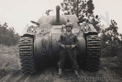 [M4 Sherman Tank of 3rd Tank Bn., 10th Armored Div.]