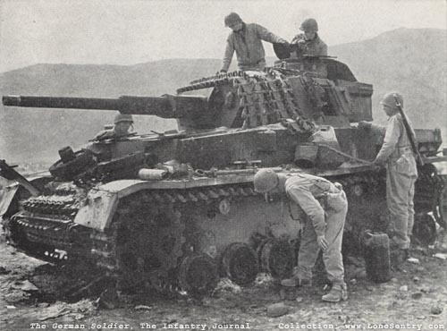 [Destroyed German Panzer IV]