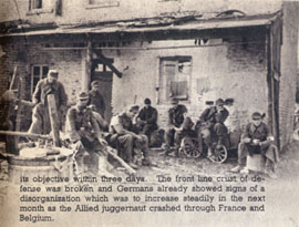 [1st Infantry: captured German prisoners]