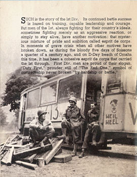 [1st Infantry: German streetcar]
