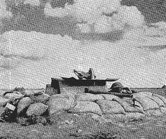 [Figure 9: British 2-pounder antitank gun in position in the Western Desert]