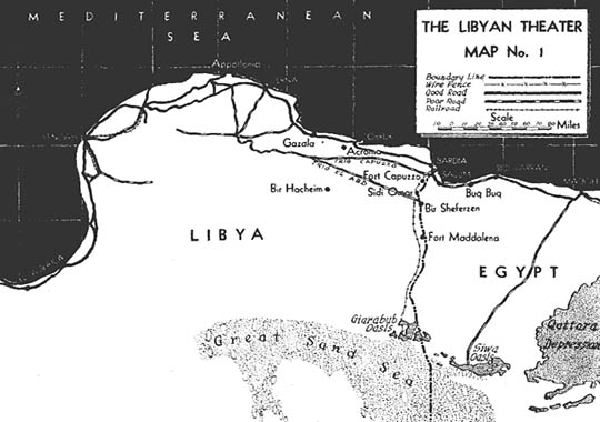 [Map No. 1--The Libyan Theater]