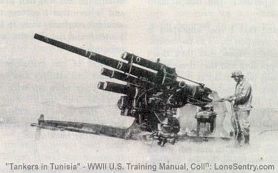 [Side view of the German 88-mm Gun]