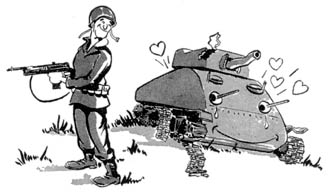 [Infantrymen should protect disabled tanks.]