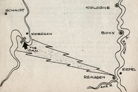 [Map: Remagen, Erpel, Nideggan]