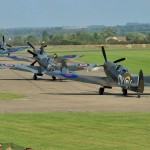 Supermarine Spitfire aircraft taxi