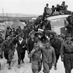 German and Italian prisoners of war captured after the Axis surrender in Tunisia. (U.S. National Archives.)