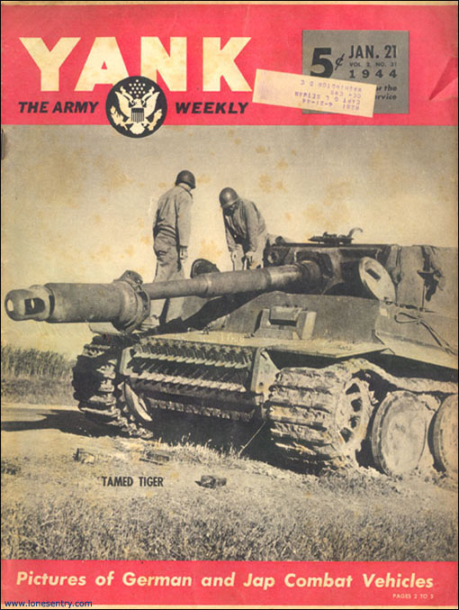 [Yank Cover: German Tiger Tank in Tunisia]